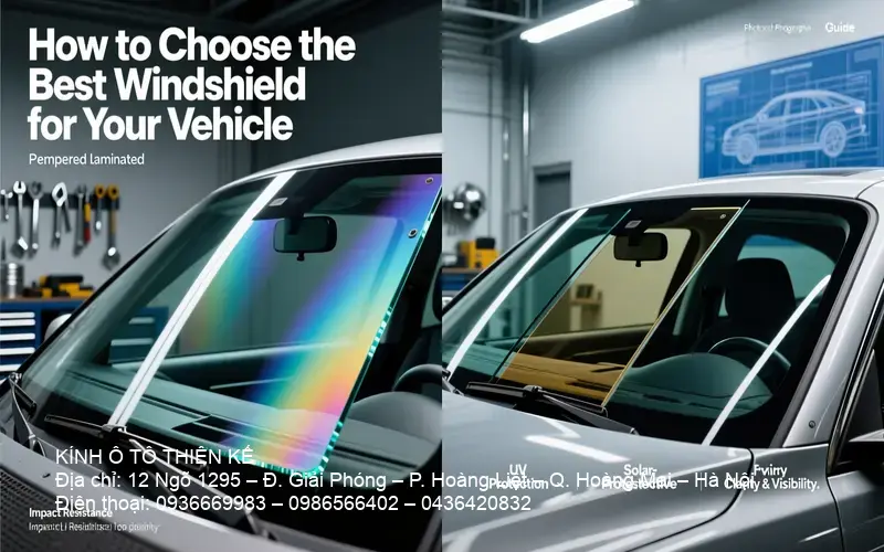 So sánh kính laminated và tempered cho kính chắn gió ô tô