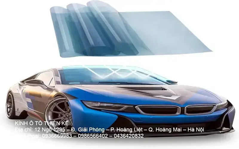 Black tinted film for car window