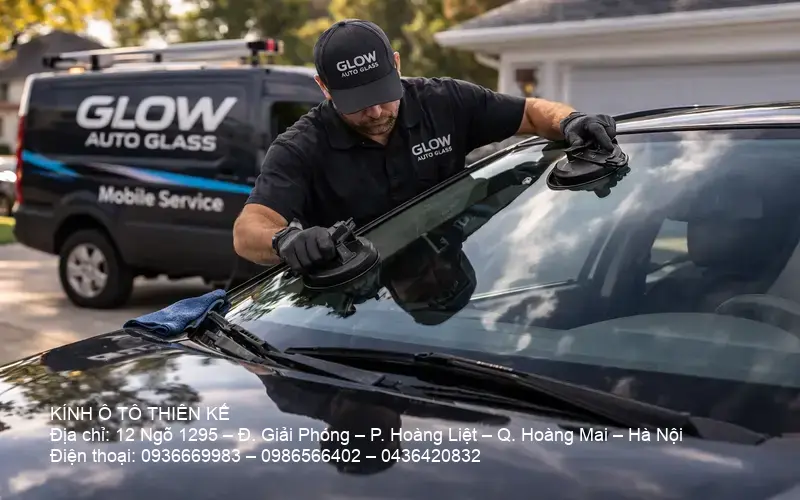 Xe dịch vụ thay kính ô tô gần đây tại nhà, chuyên nghiệp và nhanh chóng