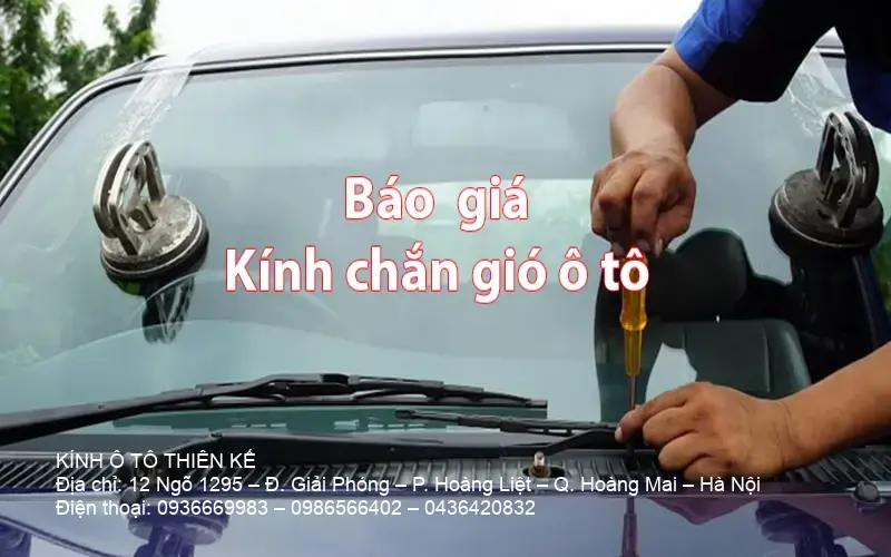 Car windshield front view