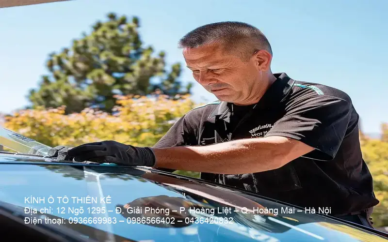 Technician at work with tools