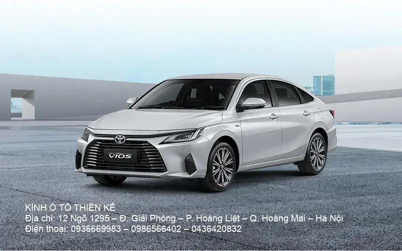 Side front view of Toyota Vios sedan