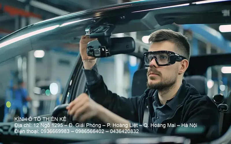 kính chắn gió ô tô chính hãng mới lắp đặt