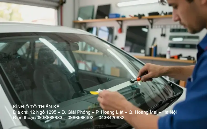 Windshield repair procedure in San Antonio