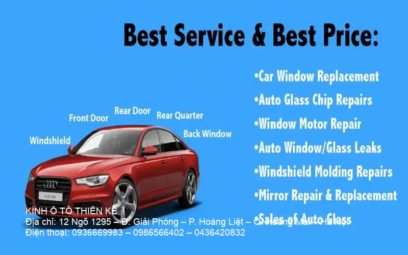 Technician replacing auto glass