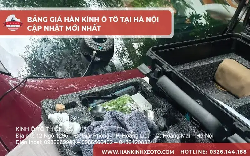 Car glass repair service with price list