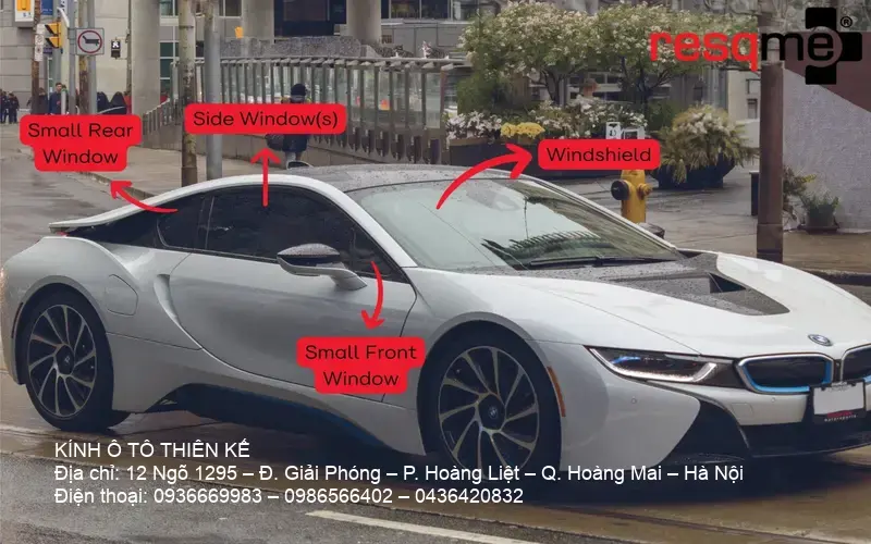 Car windshield in windy conditions