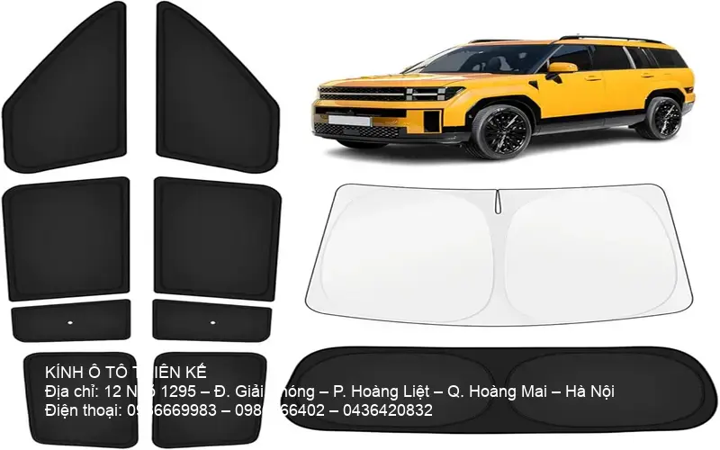 Kính chắn gió SantaFe 2024 với công nghệ cảm biến và lớp phủ chống UV
