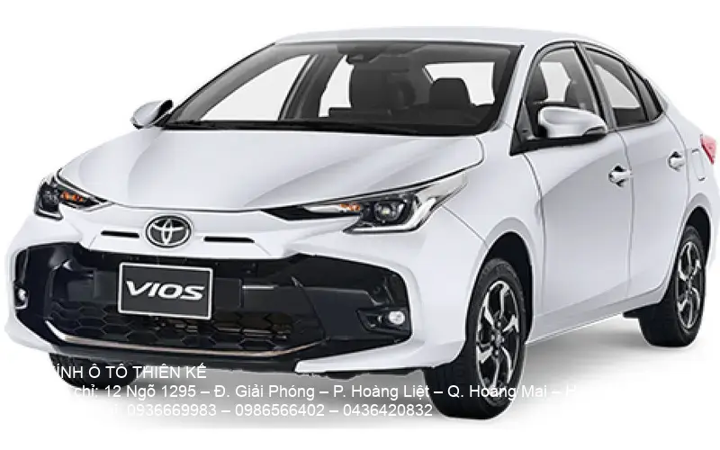 Toyota Vios màu sắc đặc biệt mã 806234 với kính chắn gió OEM